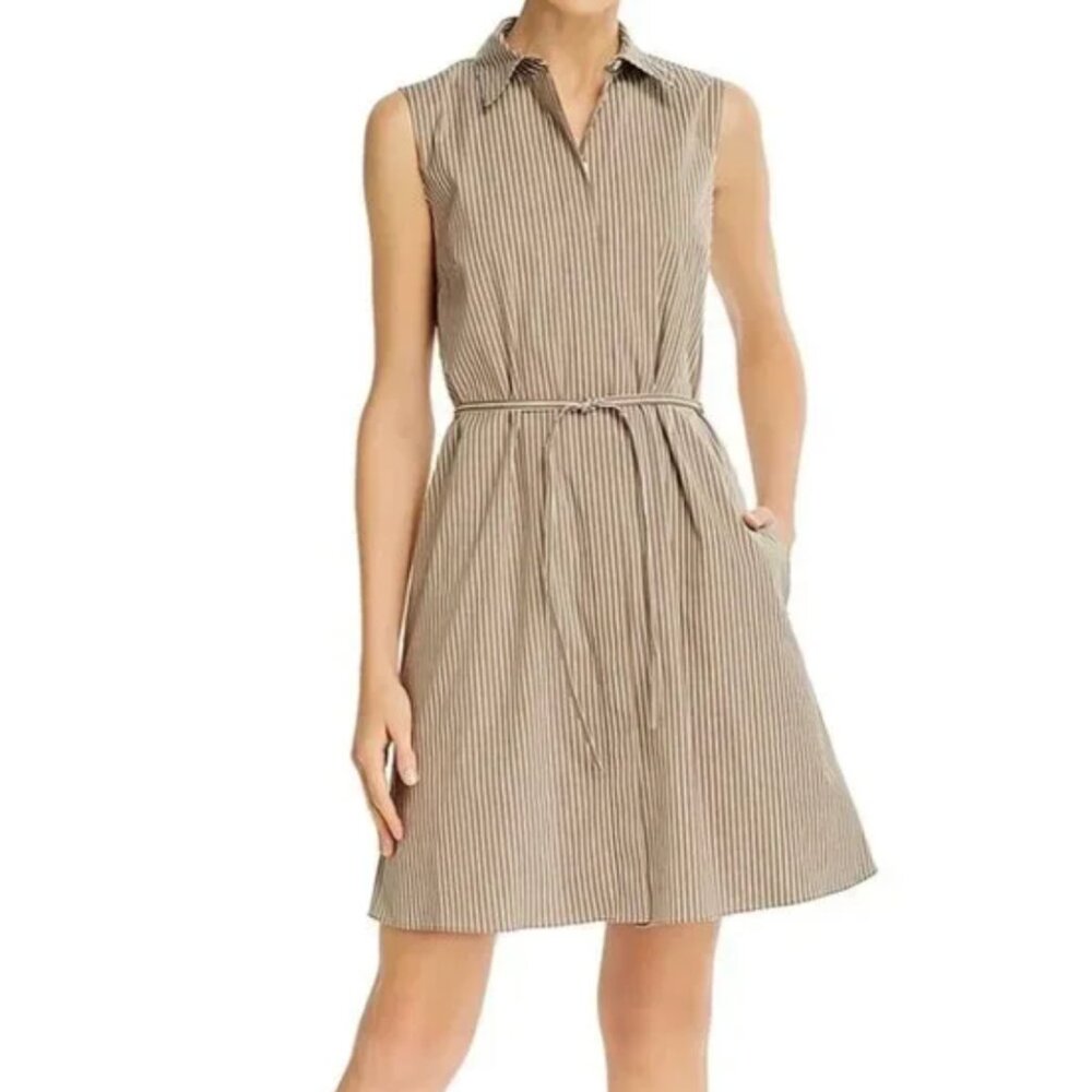 Theory Women's Sleeveless Poplin Shirtdress